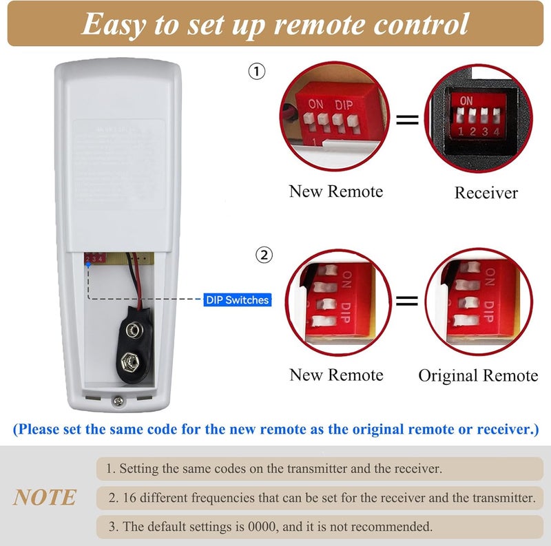 Prichor UC7078T Remote for Ceiling Fan with Up Down Light, Replacement for Hampton Bay Harbor Breeze Hunter, Compatible with UC7078T UC7067RC CHQ7078T L3H2010FANHD Fan-HD6 FAN-28R, Dimmable - Image 3